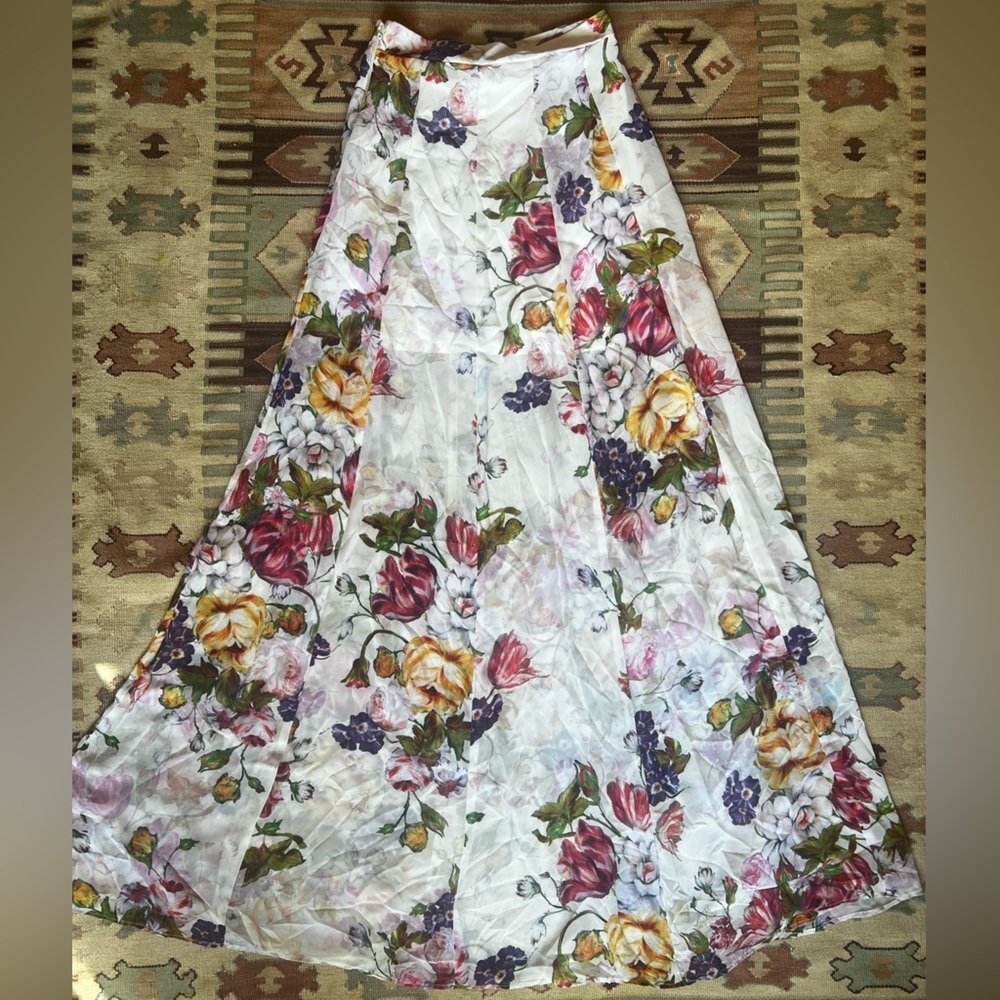 Sheer floral Skirt